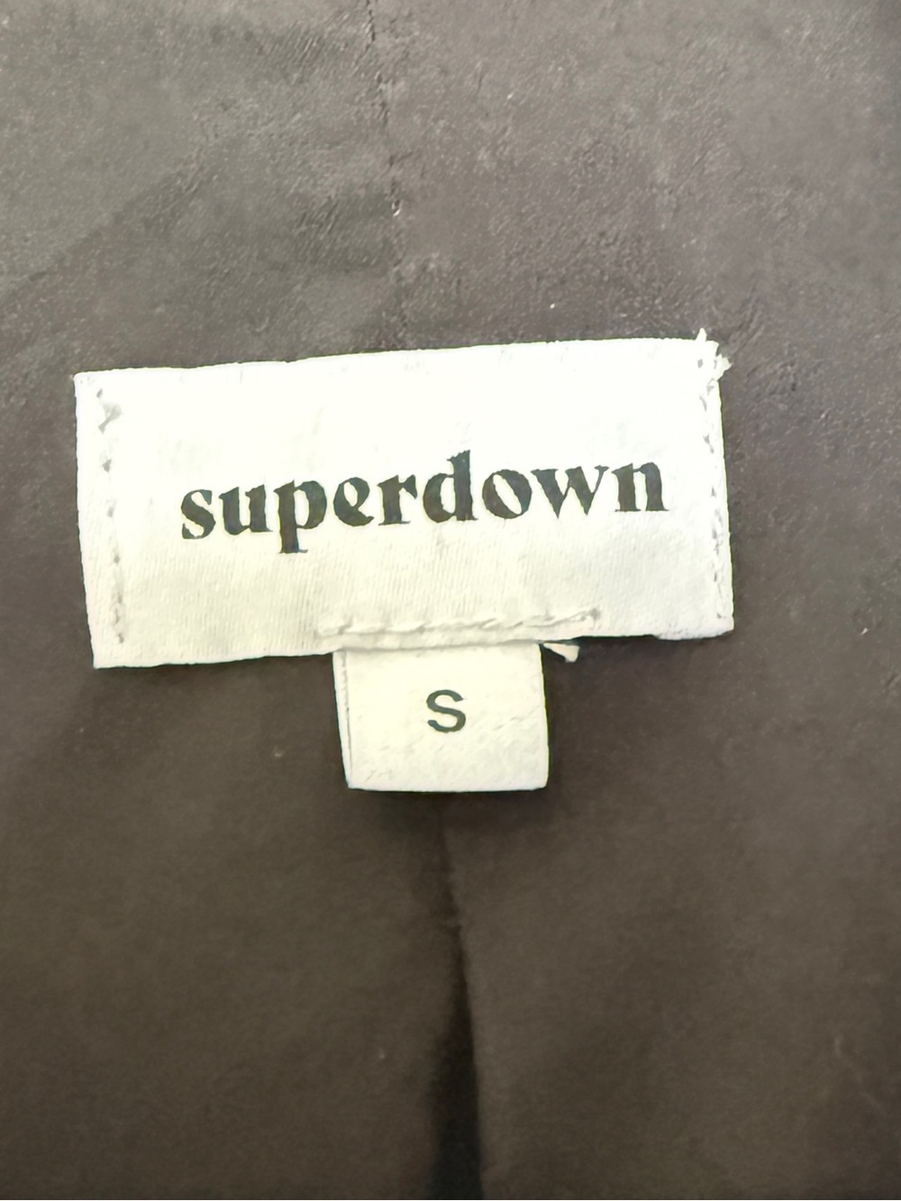 Superdown Miley Blazer Dress Satin Tuxedo Mini Black S - Picture 8 of 12